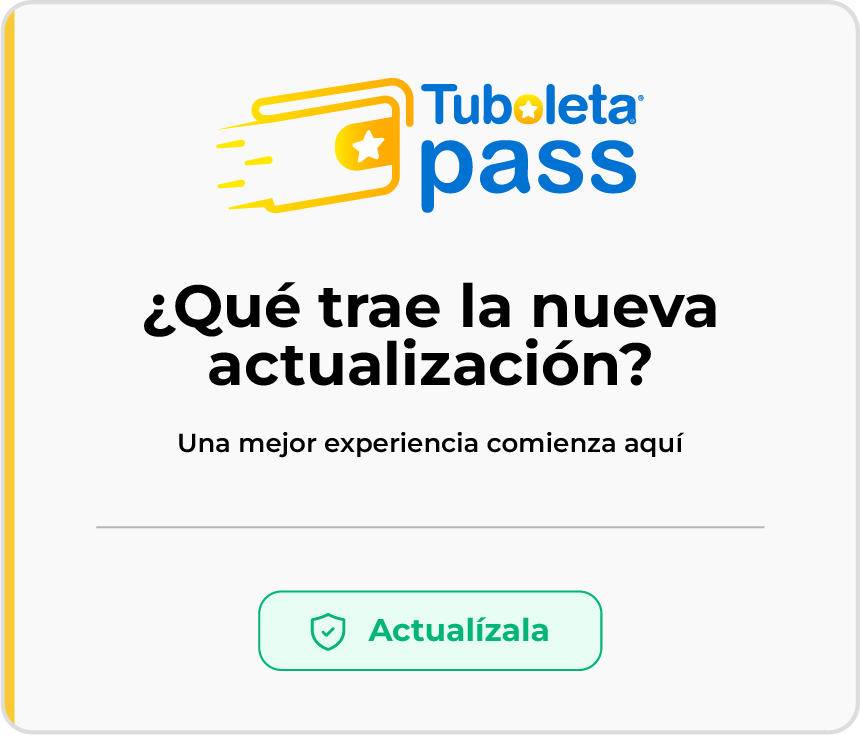 Actualiza Tuboleta Pass