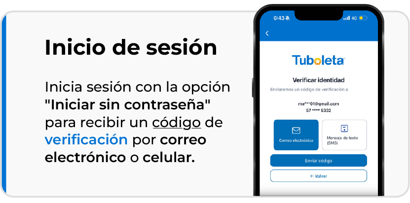 Inicio de sesión mediante código de verificación